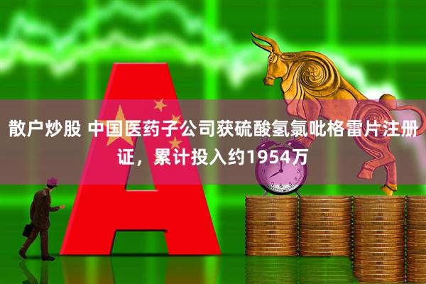 散户炒股 中国医药子公司获硫酸氢氯吡格雷片注册证，累计投入约1954万