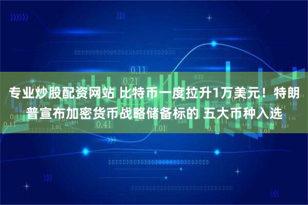 专业炒股配资网站 比特币一度拉升1万美元！特朗普宣布加密货币战略储备标的 五大币种入选